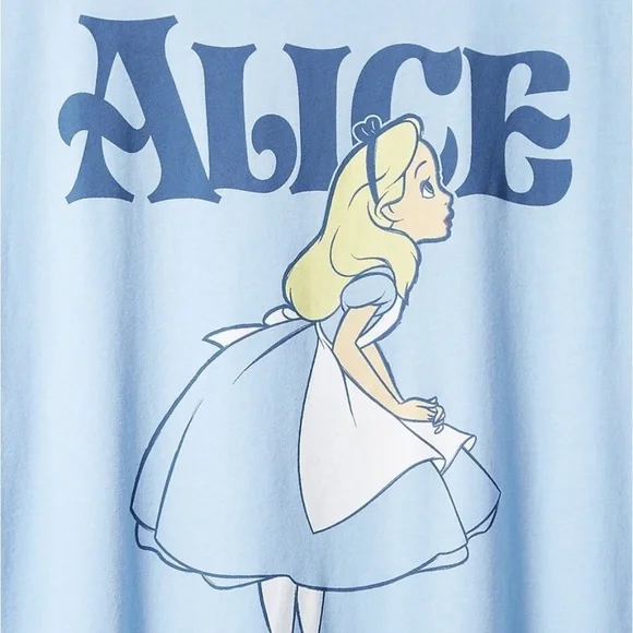 TORRID Disney ALICE IN WONDERLAND Shirt Blue 1X - Picture 2 of 6